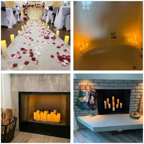 12pcs Flameless LED Candles Battery Operated with 10-Key Remote Timer, Outdoor - Picture 4 of 7